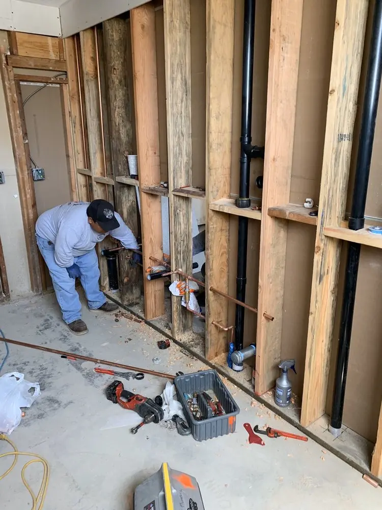 Commercial rough-in plumbing for Water Heater Replacement in Hunchberger Corners